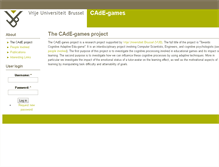 Tablet Screenshot of cade.vub.ac.be