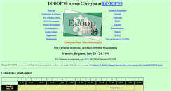 Desktop Screenshot of ecoop98.vub.ac.be