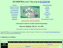 Tablet Screenshot of ecoop98.vub.ac.be