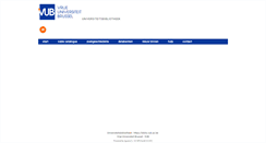 Desktop Screenshot of biblio.vub.ac.be